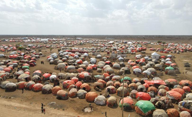 Camp of climate refugees